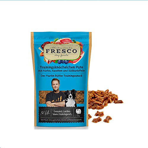 Fresco Dog Martin Rütter Trainingsknöchelchen Pute mit Kürbis, Karotte & Süßkartoffeln 150g Fresco Dog Martin Rütter Trainingsknöchelchen Pute mit Kürbis, Karotte & Süßkartoffeln 150g von Fresco Dog