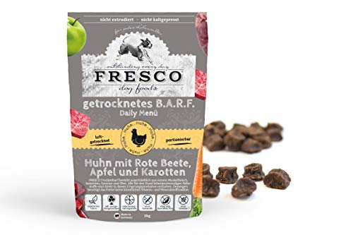 Fresco Dog Trockenbarf I Daily Menü Huhn mit Rote Bete, Apfel und Karotten I 1kg von Fresco Dog