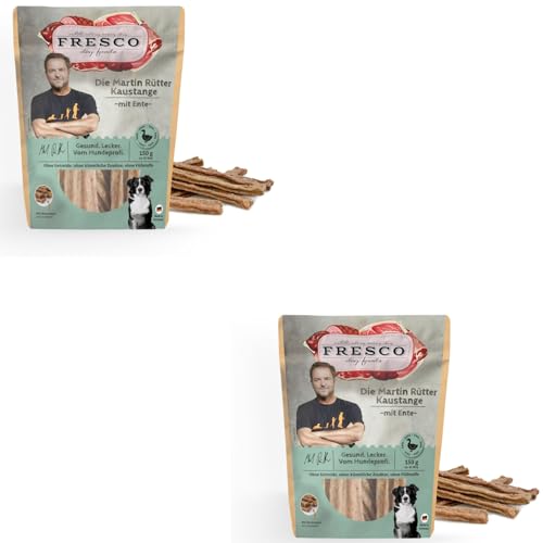 Fresco Martin Rütter Kaustange Ente | Doppelpack | 2 x 150 g | Ergänzungsfuttermittel für Hunde | Natürlicher Snack | Zur Befriedigung des natürlichen Kautriebs & zur Zahnpflege Fresco Martin Rütter Kaustange Ente | Doppelpack | 2 x 150 g | Ergänzungsfuttermittel für Hunde | Natürlicher Snack | Zur Befriedigung des natürlichen Kautriebs & zur Zahnpflege von Fresco Dog