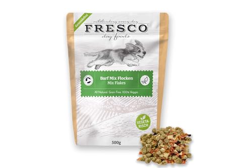 Fresco Barf-Mix Flocken | 500g | Barf Zusatz Hund | Hundeflocken | Hundefutter Naturprodukt | Getreidefrei | Ohne künstliche Zusätze | 100% natürlich m. vielen Vitaminen von Fresco