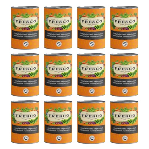 Fresco Complete-Menü Vegetarisch mit Kartoffeln, Karotten & Kürbis | 12er Pack | 12 x 400 g | Ergänzung zu überwiegend fleischhaltiger Ernährung | Kalium, Calcium, Eisen & Vitamin A Fresco Complete-Menü Vegetarisch mit Kartoffeln, Karotten & Kürbis | 12er Pack | 12 x 400 g | Ergänzung zu überwiegend fleischhaltiger Ernährung | Kalium, Calcium, Eisen & Vitamin A von Fresco