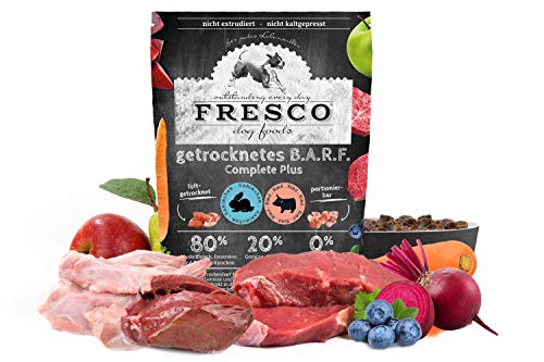 Fresco Dog Trockenbarf Complete Plus Kaninchen mit Rind Gewicht 2,5kg von FRESCO
