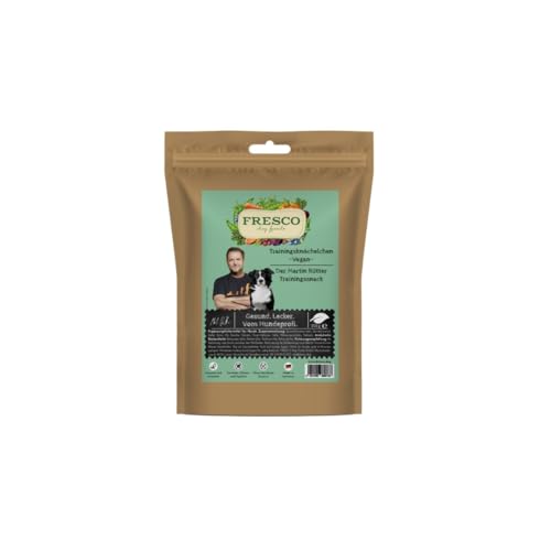 Fresco Martin Rütter Trainingsknöchelchen Vegan | 150 g | Ergänzungsfuttermittel für Hunde | Natürlicher Monoproteinsnack auf pflanzlicher Basis | Belohnung für zwischendurch Fresco Martin Rütter Trainingsknöchelchen Vegan | 150 g | Ergänzungsfuttermittel für Hunde | Natürlicher Monoproteinsnack auf pflanzlicher Basis | Belohnung für zwischendurch von Fresco