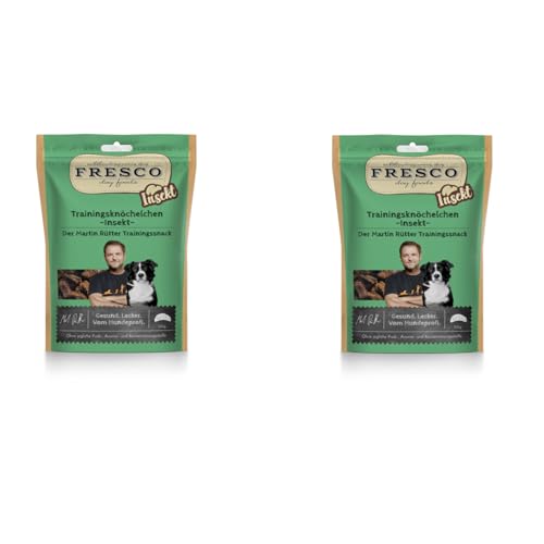 Fresco Trainingsknöchelchen Insekt | Doppelpack | 2 x 150 g | Ergänzungsfuttermittel für Hunde | Natürlicher Monoproteinsnack aus reinem Insektenprotein | In Knöchelchen-Form Fresco Trainingsknöchelchen Insekt | Doppelpack | 2 x 150 g | Ergänzungsfuttermittel für Hunde | Natürlicher Monoproteinsnack aus reinem Insektenprotein | In Knöchelchen-Form von Fresco
