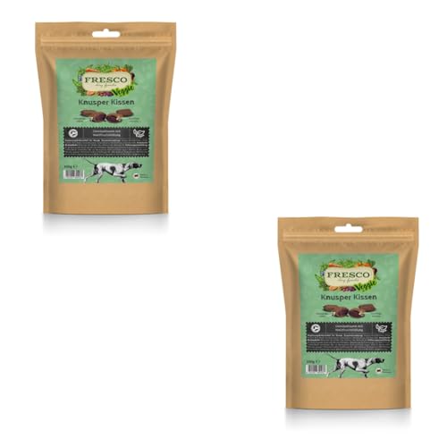 Fresco Vegan Knusper Kissen 2 x 100g | köstliche und nahrhafte Alternative | Knusperkissen mit Waldfruchtfüllung von Fresco