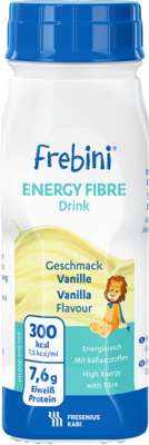 FREBINI Energy Fibre Drink Vanille Trinkflasche 4X200 ml von Fresenius Kabi Deutschland GmbH