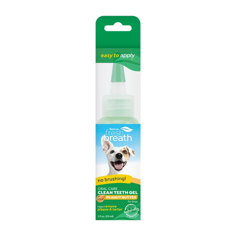 TropiClean Fresh Breath Erdnussbutter Zahnpflege-Gel für Hunde - 59 ml von Fresh Breath