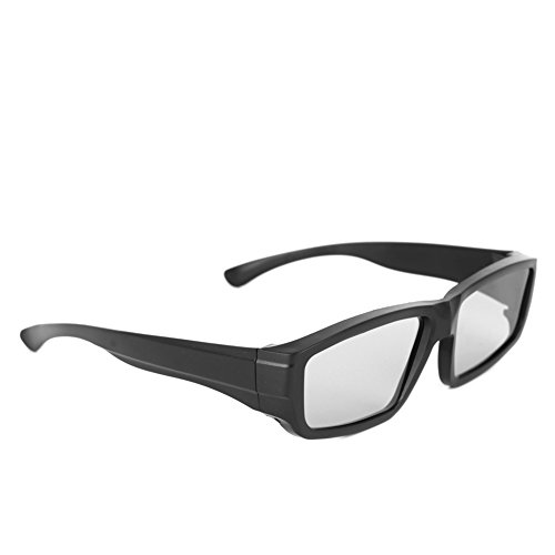 Freshsell H4 3D-Brille, rund, polarisiert, passiv, für 3D Kinos, Schwarz von Freshsell
