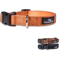 Freudentier Hundehalsband, leicht & komfortabel, Clyde Kollektion orange XS von Freudentier