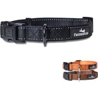 Freudentier Hundehalsband, leicht & komfortabel, Clyde Kollektion schwarz M von Freudentier