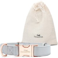 Freudentier Hundehalsband aus veganem Leder M-L von Freudentier