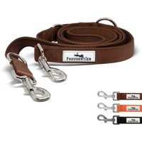 Freudentier Hundeleine 2m, gepolstert & verstellbar braun 2 cm von Freudentier