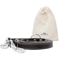 Freudentier Hundeleine aus zertifiziertem Leder 2m, verstellbar schwarz 2,5 cm Freudentier Hundeleine aus zertifiziertem Leder 2m, verstellbar schwarz 2,5 cm von Freudentier