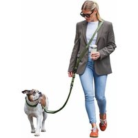 Freudentier UrbanFlow Umhängeleine, Hundeleine 3m oliv von Freudentier