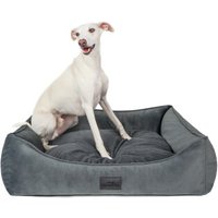 Freudentier orthopädisches Hundebett mit Cord/Velour Wendekissen anthrazit XXL Freudentier orthopädisches Hundebett mit Cord/Velour Wendekissen anthrazit XXL von Freudentier