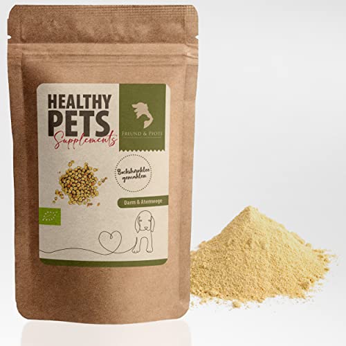 Freund & Pfote Healthy Pets Bio Gemahlene Bockshornkleesamen Hund | Natürliches Bockshornklee Pulver | artgerechtes Einzelfuttermittel | Bockshornklee gemahlen plastikfrei verpackt (500g) von Freund & Pfote