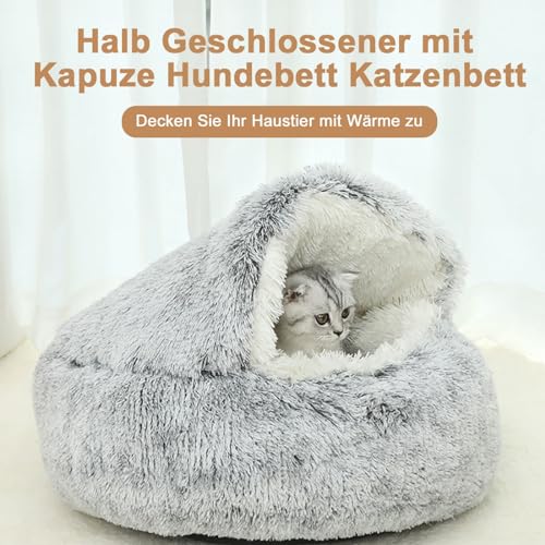 Freyamy Hundebett Katzenbett Ø80CM Regenbogen Rund Halb Geschlossener mit Kapuze Kleine Hunde Mittelgroß Hunde Haustierbett Waschbar rutschfest Hundebetten Lang Plüsch Warmes Hundekorb Freyamy Hundebett Katzenbett Ø80CM Regenbogen Rund Halb Geschlossener mit Kapuze Kleine Hunde Mittelgroß Hunde Haustierbett Waschbar rutschfest Hundebetten Lang Plüsch Warmes Hundekorb von Freyamy
