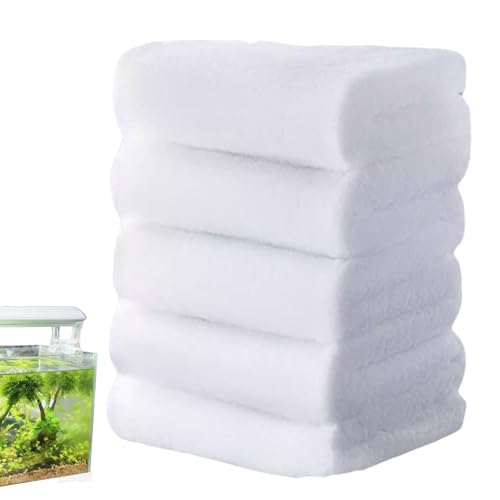 Aquarium Filterschwamm - Aquarium Filtermatte , 240cm Filtervlies Aquarium - Baumwolle Zuschneidbar Filterschaum mit doppelschichtiger Faserstruktur für Wasserfiltration, ideal für Süß- & Meerwasser von Frfik