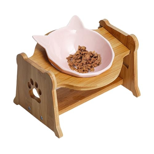 Bolstem für Anti -Guy -Chat - Große Chat -Schüssel Neigung, Schüssel Chat Neigung - Katzenschutzschale mit 14 cm Keramikschale und Bambusstütze 22,5 cm für Chat -Mahlzeit Bolstem für Anti -Guy -Chat - Große Chat -Schüssel Neigung, Schüssel Chat Neigung - Katzenschutzschale mit 14 cm Keramikschale und Bambusstütze 22,5 cm für Chat -Mahlzeit von Frfik