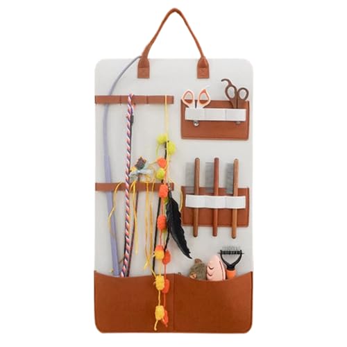 Frfik Cat Toy Holder - Katzen Spielzeughalter - 15,75 Zoll C. Teaser - Cates Toy Basket Cat - Verwenden Sie für Haustierkamm Kätzchenzubehör Catnip behandelt Schlafzimmer Wohnzimmer von Frfik