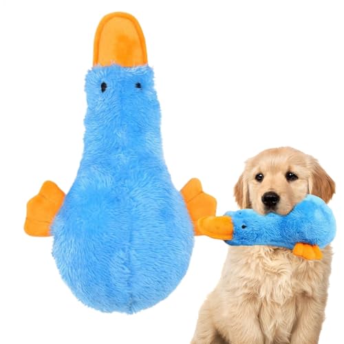 Frfik Ente Hundespielzeug - Quietschende Plüschente, Interaktives Quietschendes Plüschtier mit echtem Quack-Sound, Hund Beruhigende Ente - Weihnachten Hundespielzeug - Hundespielzeug für Innen Frfik Ente Hundespielzeug - Quietschende Plüschente, Interaktives Quietschendes Plüschtier mit echtem Quack-Sound, Hund Beruhigende Ente - Weihnachten Hundespielzeug - Hundespielzeug für Innen von Frfik
