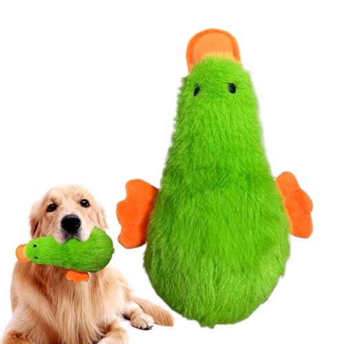 Frfik Ente Hundespielzeug - Quietschende Plüschente, Interaktives Quietschendes Plüschtier mit echtem Quack-Sound, Hund Beruhigende Ente - Weihnachten Hundespielzeug - Hundespielzeug für Innen Frfik Ente Hundespielzeug - Quietschende Plüschente, Interaktives Quietschendes Plüschtier mit echtem Quack-Sound, Hund Beruhigende Ente - Weihnachten Hundespielzeug - Hundespielzeug für Innen von Frfik