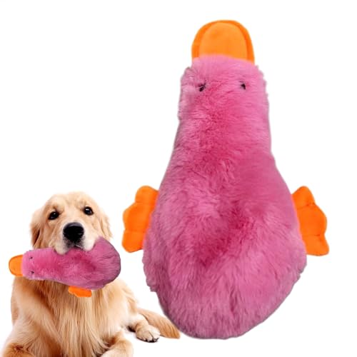 Frfik Ente Hundespielzeug - Quietschende Plüschente, Interaktives Quietschendes Plüschtier mit echtem Quack-Sound, Hund Beruhigende Ente - Weihnachten Hundespielzeug - Hundespielzeug für Innen Frfik Ente Hundespielzeug - Quietschende Plüschente, Interaktives Quietschendes Plüschtier mit echtem Quack-Sound, Hund Beruhigende Ente - Weihnachten Hundespielzeug - Hundespielzeug für Innen von Frfik