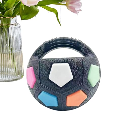 Frfik Fußball-Kauspielzeug für Hunde, rund, interaktives Fußball-Spielzeug – Hunde-Kauball, Haustier-Trainingszubehör für aggressive Kauer zum Apportieren und Spielen Frfik Fußball-Kauspielzeug für Hunde, rund, interaktives Fußball-Spielzeug – Hunde-Kauball, Haustier-Trainingszubehör für aggressive Kauer zum Apportieren und Spielen von Frfik