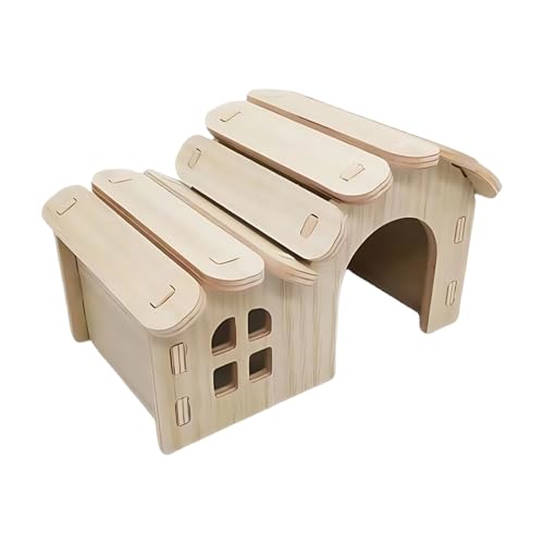 Frfik Hamsterhaus, Hamsterversteck aus Holz, Haustierkäfigzubehör, Rennmaus-Haus für Frettchen, Goldbären, Freunde, Schlafen, Ausruhen, Spielen, drinnen und draußen, Reisen Frfik Hamsterhaus, Hamsterversteck aus Holz, Haustierkäfigzubehör, Rennmaus-Haus für Frettchen, Goldbären, Freunde, Schlafen, Ausruhen, Spielen, drinnen und draußen, Reisen von Frfik