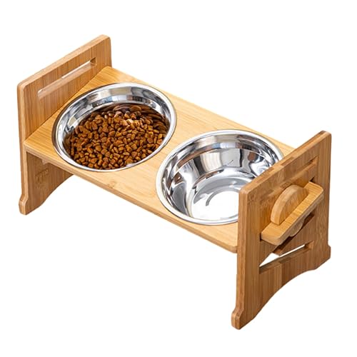 Frfik Hochgezogene Hundeschale, erhöhte Hundeschale | Verstellbare Hundefutterschale Ständer | Multifunktionale Haustier -Reisegerichte für Camping -im Innenbereich im Freien von Frfik