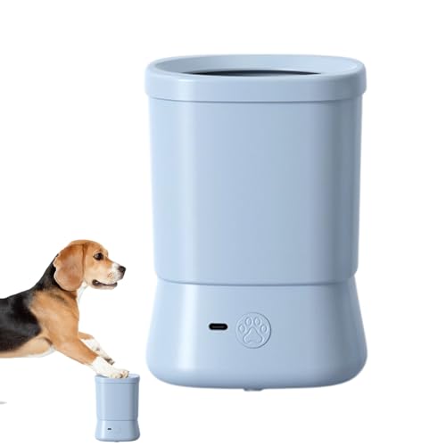 Frfik Hundepfotenreiniger Tasse, Hundefüße Reiniger - Hundefüße Waschmaschine Tasse,Anti -Spritzer Zwei Geschwindigkeit Pet Foot Bad liefert tragbar für kleine mittlere große Hunde von Frfik