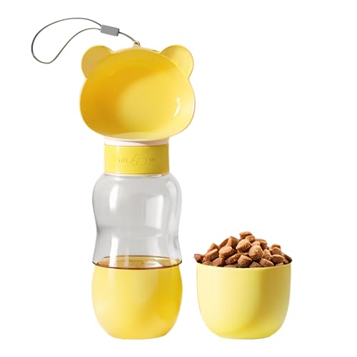 Frfik Hundetrinkflasche,Trinkflasche Mit Futterbehälter - Auslaufsicherer Behälter Mit Cartoon Napf Für Camping Auto Wanderpark Zuhause Spaziergang Outdoor Abenteuer Frfik Hundetrinkflasche,Trinkflasche Mit Futterbehälter - Auslaufsicherer Behälter Mit Cartoon Napf Für Camping Auto Wanderpark Zuhause Spaziergang Outdoor Abenteuer von Frfik