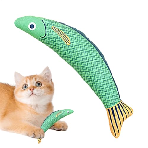 Frfik Katzenminze-Spielzeug für Katzen, Plüsch, Saury Fisch, Katzenminze, Spielzeug zum Zahnen, 21 x 8 cm, interaktives Katzenminze-Knister-Spielzeug für Katzen aller Rassen Frfik Katzenminze-Spielzeug für Katzen, Plüsch, Saury Fisch, Katzenminze, Spielzeug zum Zahnen, 21 x 8 cm, interaktives Katzenminze-Knister-Spielzeug für Katzen aller Rassen von Frfik
