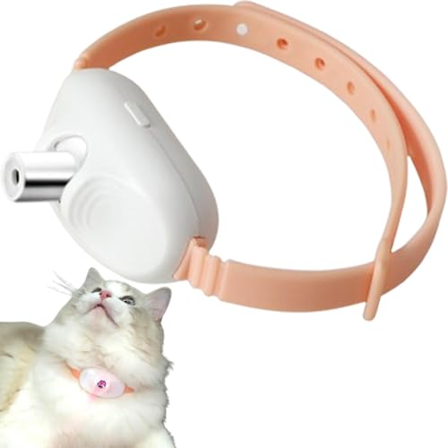 Frfik Katzenspielzeug für gelangweilte Katzen, tragbares LED-Zeigerhalsband – interaktives Haustierhalsband, Katzenspielzeug, elektronisches Halsband für Indoor-Katzen Frfik Katzenspielzeug für gelangweilte Katzen, tragbares LED-Zeigerhalsband – interaktives Haustierhalsband, Katzenspielzeug, elektronisches Halsband für Indoor-Katzen von Frfik