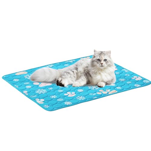 Frfik Kühlmatte für Haustiere, waschbar, Eisseide, 60 x 50 cm, waschbare Hunde-Kühlmatte für Garten, Wohnzimmer, Zuhause, Balkon, Schlafzimmer, Wohnung Frfik Kühlmatte für Haustiere, waschbar, Eisseide, 60 x 50 cm, waschbare Hunde-Kühlmatte für Garten, Wohnzimmer, Zuhause, Balkon, Schlafzimmer, Wohnung von Frfik