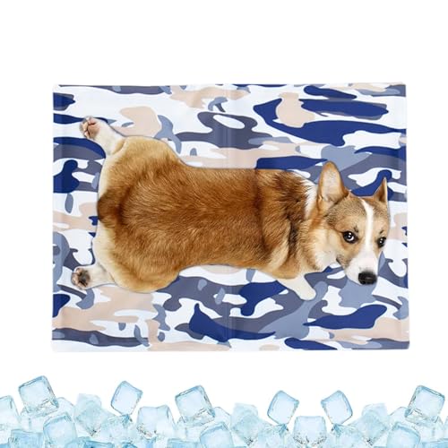 Frfik Kühlmatte für Hunde – Kühlbox für Hunde, Gel-Pad, tragbares Haustier-Sommer-Wärmeableitungszubehör für Autositz, Camping, Wohnung, Wohnen, Innen- und Außenbereich, Zwinger, Boden Frfik Kühlmatte für Hunde – Kühlbox für Hunde, Gel-Pad, tragbares Haustier-Sommer-Wärmeableitungszubehör für Autositz, Camping, Wohnung, Wohnen, Innen- und Außenbereich, Zwinger, Boden von Frfik