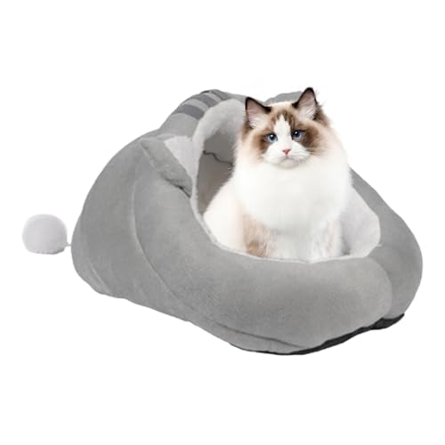 Frfik Pantoffelförmiges Katzenbett, Pantoffelbett für Haustiere,Gemütlicher Hausschuh für Haustiere - Weiches, Bezauberndes, warmes Katzenbett mit Haustierbezug und Rutschfester Unterseite für kleine Frfik Pantoffelförmiges Katzenbett, Pantoffelbett für Haustiere,Gemütlicher Hausschuh für Haustiere - Weiches, Bezauberndes, warmes Katzenbett mit Haustierbezug und Rutschfester Unterseite für kleine von Frfik