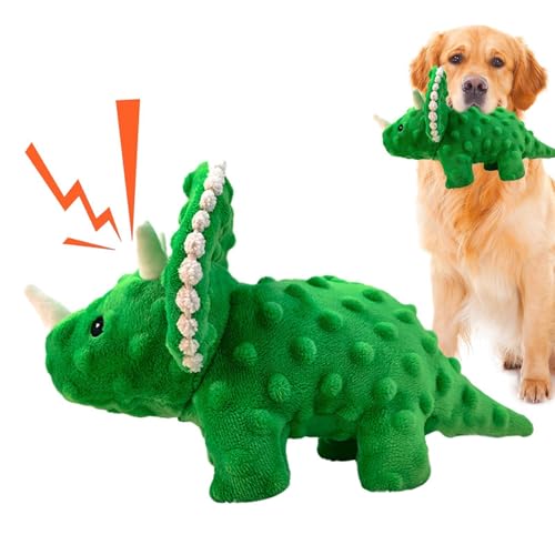 Frfik Quietschendes Hundespielzeug, Weihnachts-Hundespielzeug, 28 cm, Polyester, niedliches Dinosaurier-Spielspielzeug, interaktives Kauspielzeug für Hunde, Zahngesundheit, geistige Stimulation, Frfik Quietschendes Hundespielzeug, Weihnachts-Hundespielzeug, 28 cm, Polyester, niedliches Dinosaurier-Spielspielzeug, interaktives Kauspielzeug für Hunde, Zahngesundheit, geistige Stimulation, von Frfik