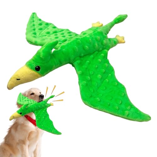Frfik Quietschendes Hundespielzeug - 17,32 Zoll Gefülltes Pterodaktylspielzeug für Hunde | Plüschtier Sound Latex Spielzeug | Hundezahnreinigung Weiches Kuschelspielzeug für Kleine Mittlere und Große Frfik Quietschendes Hundespielzeug - 17,32 Zoll Gefülltes Pterodaktylspielzeug für Hunde | Plüschtier Sound Latex Spielzeug | Hundezahnreinigung Weiches Kuschelspielzeug für Kleine Mittlere und Große von Frfik