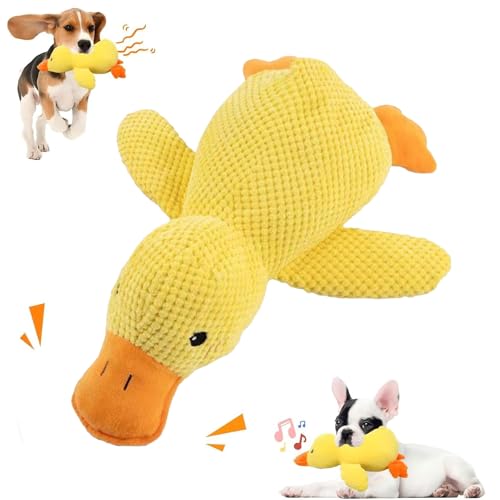 Frfik Quietschendes Hundespielzeug | Kauspielzeug in Entenform – lustiger Begleiter für Reisen, Outdoor, Indoor-Spiele, hält Ihr Haustier beschäftigt Frfik Quietschendes Hundespielzeug | Kauspielzeug in Entenform – lustiger Begleiter für Reisen, Outdoor, Indoor-Spiele, hält Ihr Haustier beschäftigt von Frfik