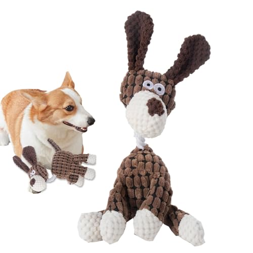 Frfik Quietschspielzeug für Hunde, Plüsch-Kauspielzeug für Hunde, interaktive Stofftiere für aggressive Kauer, Zahnreinigungsspielzeug für kleine, mittelgroße und große Hunde, 33 x 13 cm Frfik Quietschspielzeug für Hunde, Plüsch-Kauspielzeug für Hunde, interaktive Stofftiere für aggressive Kauer, Zahnreinigungsspielzeug für kleine, mittelgroße und große Hunde, 33 x 13 cm von Frfik