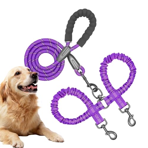 Frfik Trainingsseil für Hunde – Doppelleine für Welpen, verstellbare Hundeleine, stoßdämpfendes Bungee für große und mittelgroße Haustiere, Wandern, Camping, Erkundung, Spazierengehen Frfik Trainingsseil für Hunde – Doppelleine für Welpen, verstellbare Hundeleine, stoßdämpfendes Bungee für große und mittelgroße Haustiere, Wandern, Camping, Erkundung, Spazierengehen von Frfik
