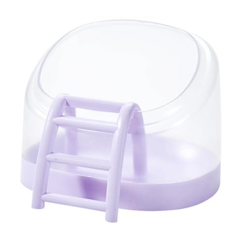 Hamsterbadewanne - Hamster Sand Badebehälter, 19cm Hamster Sand Badebox - Hygienische Sandtoilette für Zwerghamster & Kleintiere, Stabiles Haus zur Fellpflege, Leicht zu reinigen von Frfik