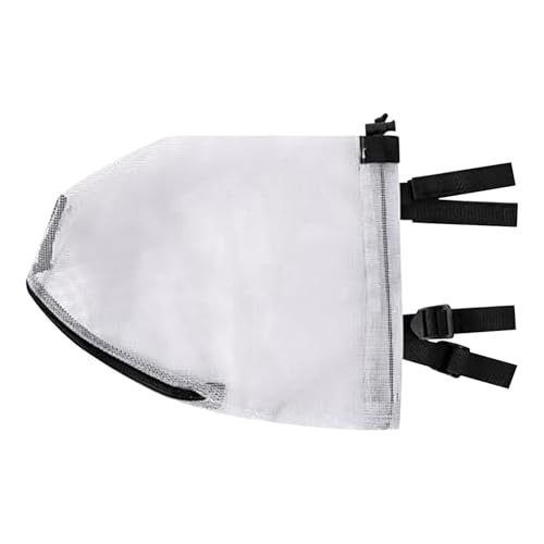 Hundefeldnetz - Hundekopfschutz Atmungsfreie Mesh -Kapuze - Leichte Nylon -Hundemaske mit Reißverschluss - verhindert Lecken, schützt Gesicht und Ohren - ideal für Wandern, Camping und von Frfik
