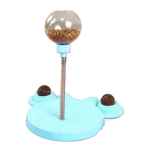 Leckerli-Spender – Katzenfutter-Spielzeug – 62,2 cm Katzen-Leckerli-Spielzeug – Federball Automatisches Spielzeug Slow Feeder Spielzeug – Haustierspielzeug Slow Feeder Ball für interaktives von Frfik