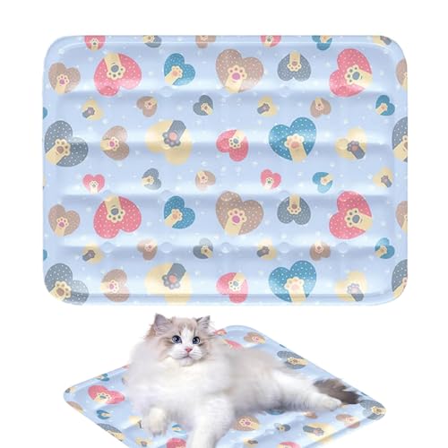 Selbstkühlende Sommer-Haustiermatte - Kühlmatte für Katzen | Kühlkissen für Haustierkatzen | automatische Kühlmatte für Haustiere | kühlende Bettmatte für kleine, mittelgroße Haustiere und Katzen Selbstkühlende Sommer-Haustiermatte - Kühlmatte für Katzen | Kühlkissen für Haustierkatzen | automatische Kühlmatte für Haustiere | kühlende Bettmatte für kleine, mittelgroße Haustiere und Katzen von Frfik
