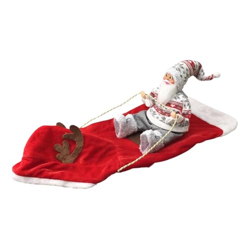 Weihnachtliche Haustierkleidung – Hunde-Weihnachtsanzug, Rentier-Kostüm, Kapuzenpullover mit reitendem Weihnachtsmann, Weihnachtspullover, Cosplay-Kostüm für Haustierkleidung von Frfik