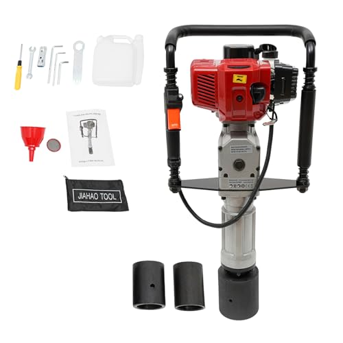 Fridgestea 52CC 2-Takt Benzin Pfahlramme mit 55mm 70mm 100mm Hülsen, Pfostenramme Pfostentreiber Zaunbau Pile Driver Gartenramme, 6500 U/min Fridgestea 52CC 2-Takt Benzin Pfahlramme mit 55mm 70mm 100mm Hülsen, Pfostenramme Pfostentreiber Zaunbau Pile Driver Gartenramme, 6500 U/min von Fridgestea