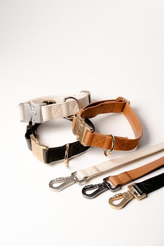 FriedaGreen Set Hundehalsband Hundeleine, Klickverschluss, breit, Farbecht, Robust, Langlebig, Fellschonend Hypoallergen, Wasserfest, Apfel-Leder, Mittel-große Hunde FriedaGreen Set Hundehalsband Hundeleine, Klickverschluss, breit, Farbecht, Robust, Langlebig, Fellschonend Hypoallergen, Wasserfest, Apfel-Leder, Mittel-große Hunde von Friedagreen