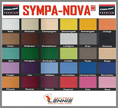 SYMPA-NOVA-Premium Meterware, 65 cm breit, Länge: 10 cm, Farbe: Feuerrot, Polster-Matte von Friedola